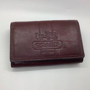 NEW Classic Coach Brown Leather Wallet